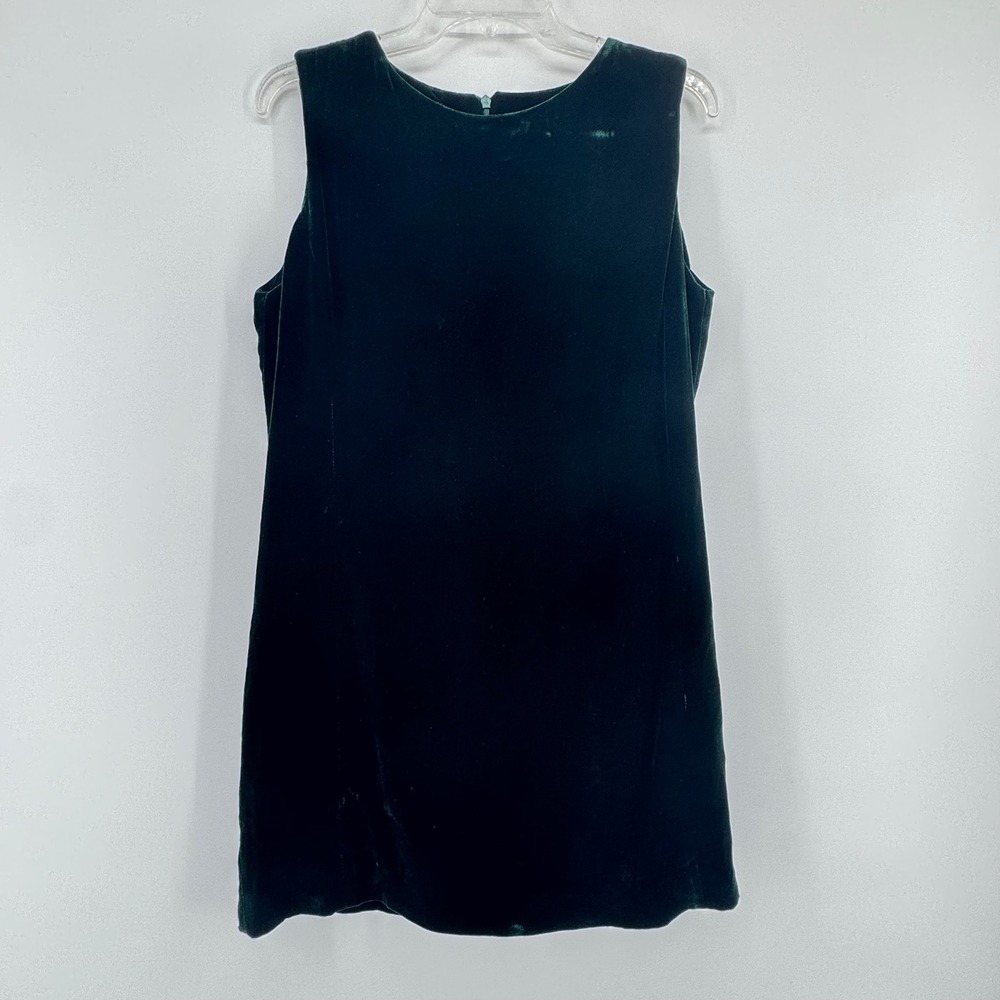 GAP Velvet‎ Shift Dress Size 8 Green